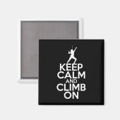Bleib ruhig und klettere auf den Kletterbaum Felse Magnet (Vorderseite/Rückseite)