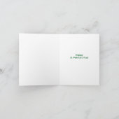 Bleib ruhig und Kobold St. Patrick's Day Karte (Innenseite)