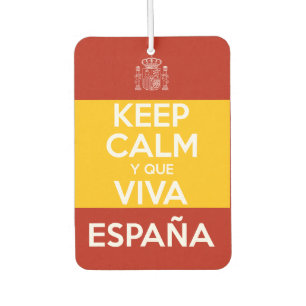 Bleib ruhig und lang lebe Spanien Autolufterfrischer