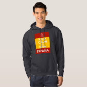 Bleib ruhig und lang lebe Spanien Hoodie (Vorne ganz)