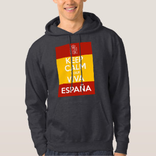 Bleib ruhig und lang lebe Spanien Hoodie