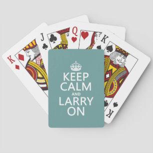 Bleib ruhig und Larry los (jede Farbe) Spielkarten