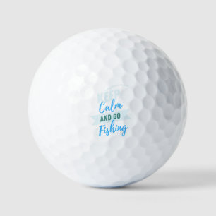 Bleib ruhig und lass uns angeln Design, Angeln  Golfball