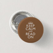 Bleib ruhig und lies weiter button (Vorne & Hinten)