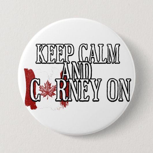 Bleib ruhig und mach weiter Carney Button (Vorderseite)
