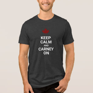 Bleib ruhig und mach weiter Carney Tri-Blend Shirt
