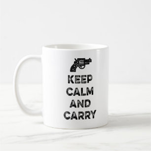 Bleib ruhig und mach weiter kaffeetasse