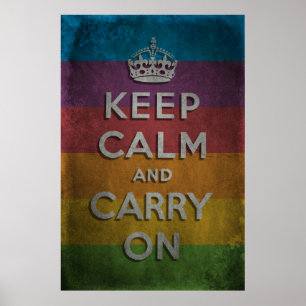 Bleib ruhig und mach weiter poster