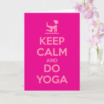Bleib ruhig und mach Yoga