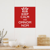 Bleib ruhig und omnomnom poster (Küche)
