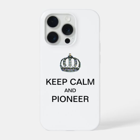 BLEIB RUHIG UND PIONIERE iPhone HÜLLE (Rückseite)