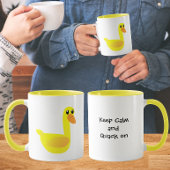 Bleib ruhig und quack weiter Enten Humor Tasse