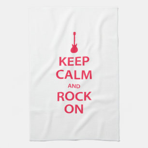 Bleib ruhig und rock weiter! handtuch