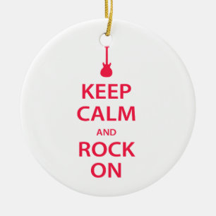 Bleib ruhig und rock weiter! keramikornament