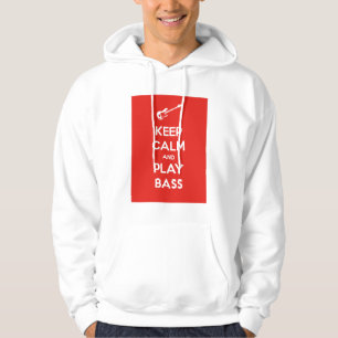 Bleib ruhig und spiel Bass Hoodie
