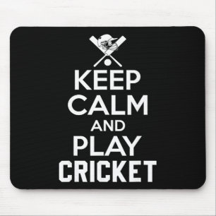 Bleib ruhig und spiele Cricket 2  Mousepad