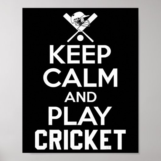 Bleib ruhig und spiele Cricket 2  Poster (Vorne)