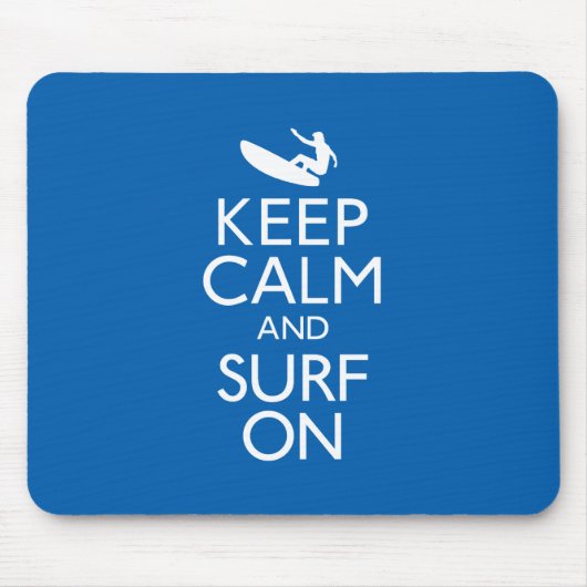 Bleib ruhig und surfe weiter mousepad (Vorne)