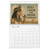 Bleib ruhig und trinke Espresso Kalender (Jan 2027)