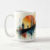 Bleib ruhig und trinke Kaffee Tasse (Links)