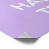 Bleib ruhig und trinke Lavendeltee Poster (Ecke)