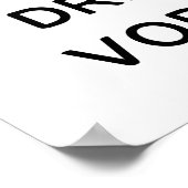 Bleib ruhig und trinke Wodka Poster (Ecke)