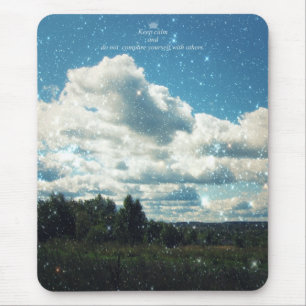 Bleib ruhig und vergleiche dich nicht mit anderen mousepad