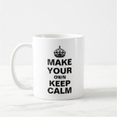 Bleib ruhig Vorlage Kaffeetasse (Links)