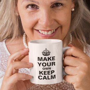 Bleib ruhig Vorlage Kaffeetasse