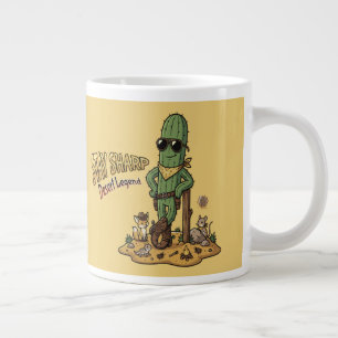 Bleib scharf Wüstenlegende Cowboy Kaktus Illustrat Jumbo-Tasse