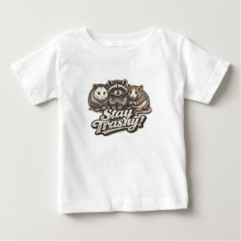 BLEIB SCHMUTZIG Bleib Schmutzig Lustiger Waschbär Baby T-shirt