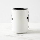 Bleib seltsam, gruselig, süß Mothman Kryptid Tasse (Zentrum)