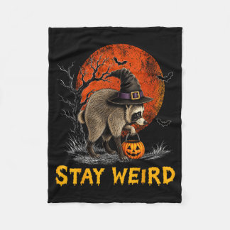 Bleib seltsam Jimothy Seattle Waschbär Halloween V Fleecedecke