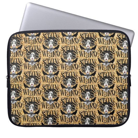 Bleib seltsam laptopschutzhülle (Vorderseite)