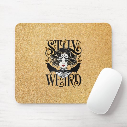 Bleib seltsam mousepad (Mit Mouse)