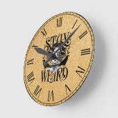 Bleib seltsam runde wanduhr (Winkel)