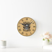 Bleib seltsam runde wanduhr (Zuhause)