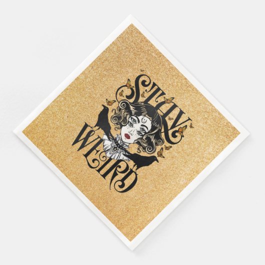 Bleib seltsam serviette (Ecke)