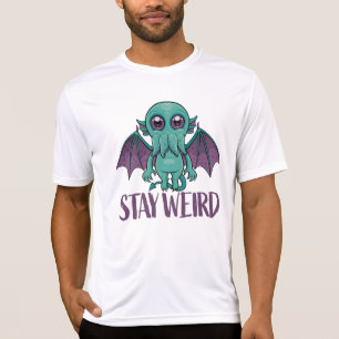 Bleib seltsam Süßer Cthulhu-Monster T-Shirt