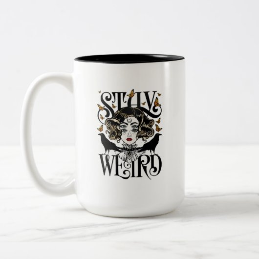 Bleib seltsam zweifarbige tasse (Links)