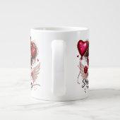 Bleib Single & Glücklich Jumbo-Tasse (Rückseite)