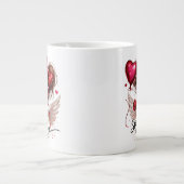 Bleib Single & Glücklich Jumbo-Tasse (Vorderseite)
