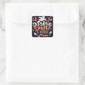 Bleib Spooky Aufkleber (Tasche)
