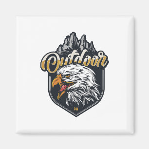 Bleib Stark Adler Outdoor Motivationssprüche Magnet