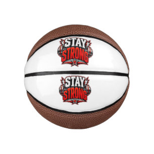 Bleib Stark Fitness Motivation Gym Workout Design Mini Basketball