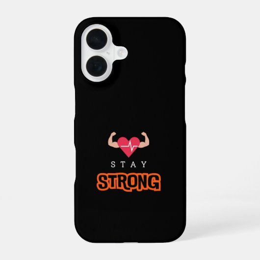 Bleib Stark iPhone 16 Hülle (Rückseite)