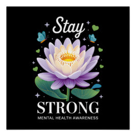 Bleib Stark – Mental Health Awareness Wellness Sup Poster