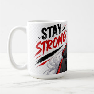 Bleib Stark Silberhaar Anime Mädchen Kaffeetasse