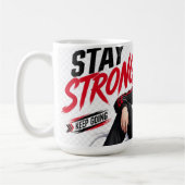 Bleib Stark Silberhaar Anime Mädchen Kaffeetasse (Links)