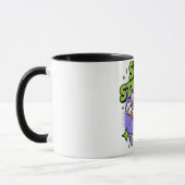 Bleib Starkes Positives Cartoon-Design Tasse (Links)